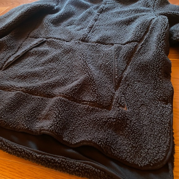 Nike Yoga Sherpa Anorak Pullover Half-Zip Jacket Men’s Medium Navy Blue - Picture 2 of 12